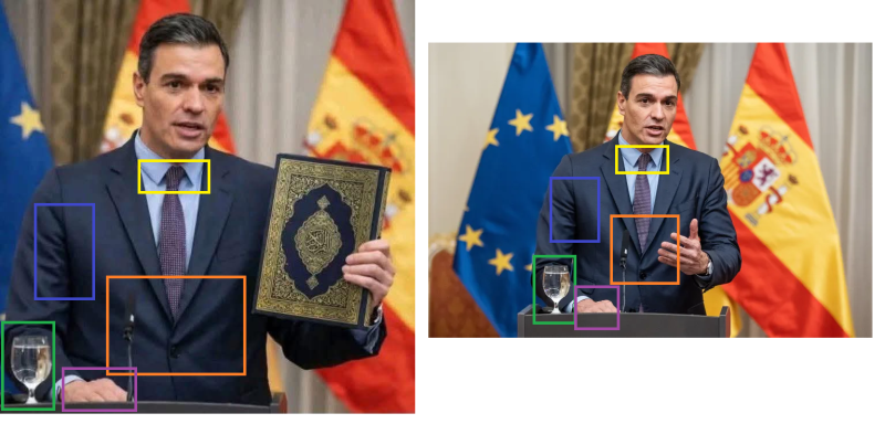 Usporedba fotografije s društvenih mreža s fotografijom agencije AFP